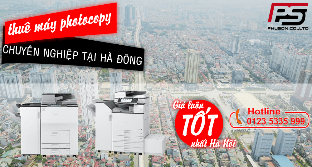Dịch vụ cho thuê máy Photocopy tại Hà Đông
