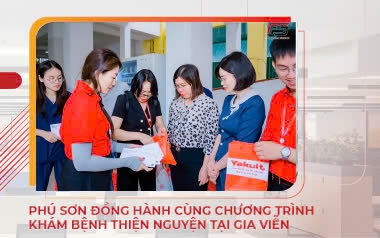 Phú Sơn đồng hành cùng chương trình khám bệnh thiện nguyện tại Gia Viễn