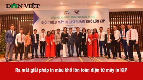 [Dân Việt] Phú Sơn ra mắt giải pháp in màu khổ lớn toàn diện từ máy in KIP