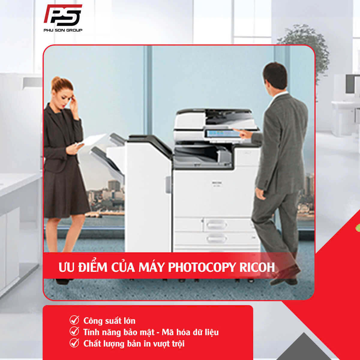 Ưu điểm của máy photocopy Ricoh