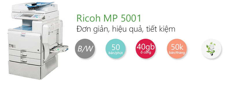 Máy photocopy đa chức năng Ricoh MP 5001