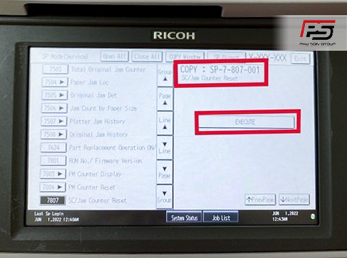 Hướng dẫn xử lý lỗi SC320 của máy photo Ricoh