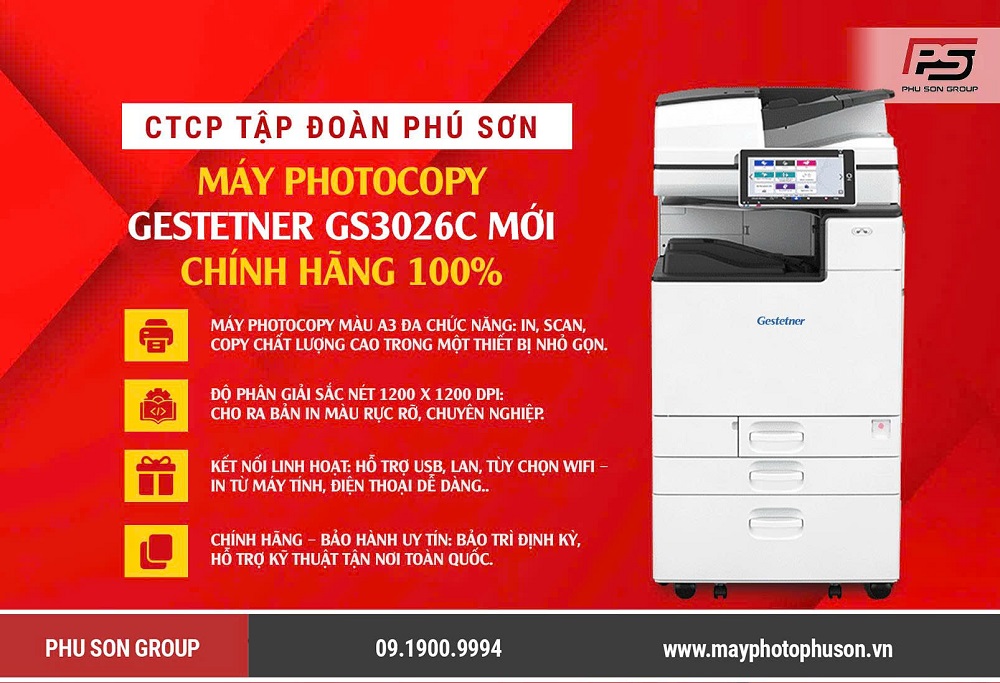 Máy Photocopy Gestetner GS302C mới chính hãng