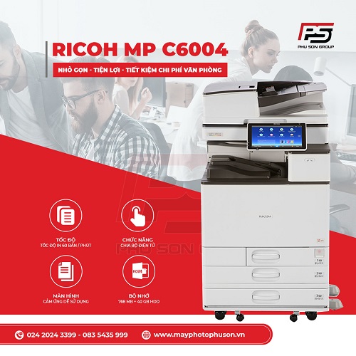 Máy Photocopy Ricoh MP C6004