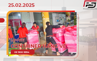  [UPDATE] Container máy Photocopy Refurbished về kho Phú Sơn ngày 25/02/2025