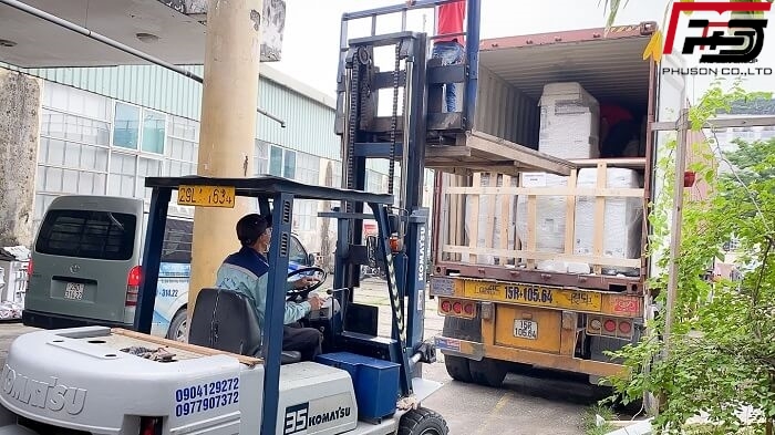 [UPDATE] Container máy Photocopy bãi về kho Phú Sơn ngày 14/05/2022
