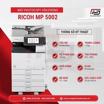 Thuê Máy Photocopy Ricoh Aficio MP 5002