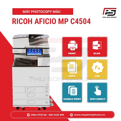 Thuê máy photocopy Ricoh MP C4504