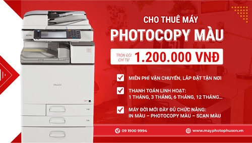 Thuê máy photocopy màu giá rẻ tại Hà Nội chỉ từ 1.200.000đ