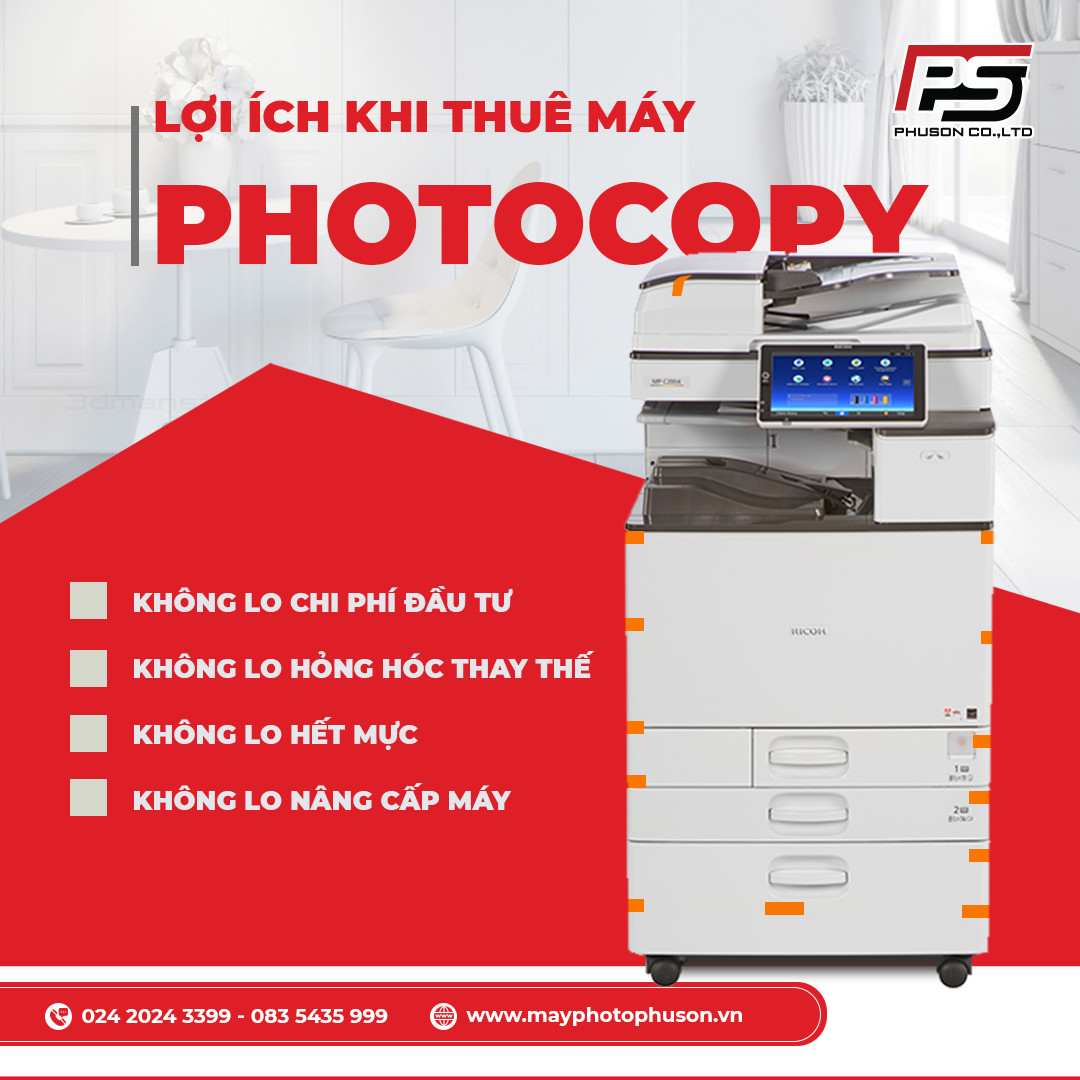 Thuê máy photocopy tại Phú Sơn