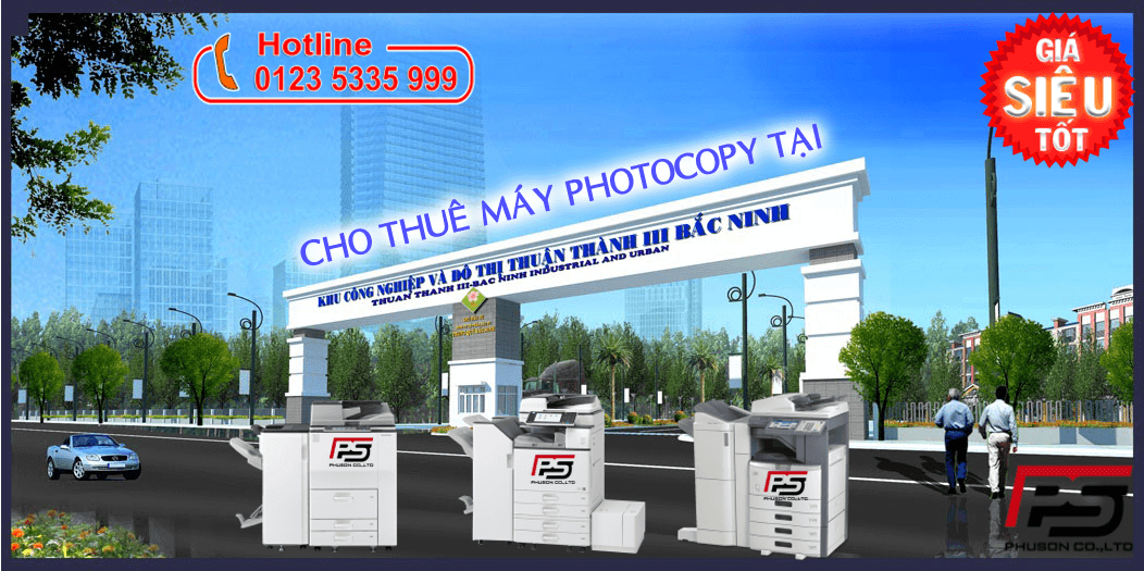 Thuê máy Photocopy tại KCN Thuận Thành Bắc Ninh